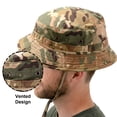 thumbnail image 3 of TOPTIE Vintage Boonie Hat Waterproof Classic Tactical Sun Hat for Hunting, Birding & Outdoor Adventure-Khaki, 3 of 7