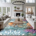thumbnail image 3 of Marine Submarine Octopus Area Rugs 5x7 ft Undersea Coral Starfish Retro Washable Rug Non Slip Indoor Carpet Absorbent Floor Mat for Living Room Bedroom Dining Room, 3 of 9