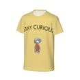 thumbnail image 3 of Curious George Shirt Kids 3D Printing Cartoon T Shirts Crewneck Short Sleeve Shirts Tee Gifts for Boys and Girls, 3 of 5