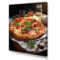 thumbnail image 2 of Designart "Pleasures Of Delicious Tomato Pizza I" Pizza Canvas Wall Art, 2 of 7