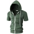 thumbnail image 1 of Sudadera con capucha Ohoo DCF007 Slim Fit de manga corta, 1 of 7