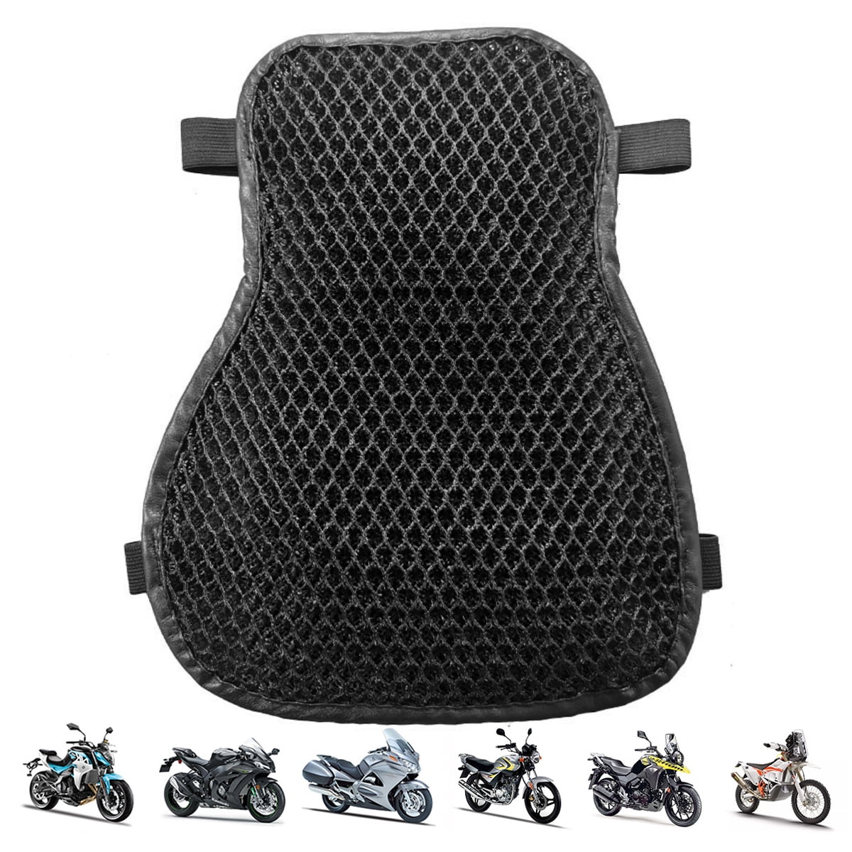 Long 3D Mesh Motorcycle Seat Cushion