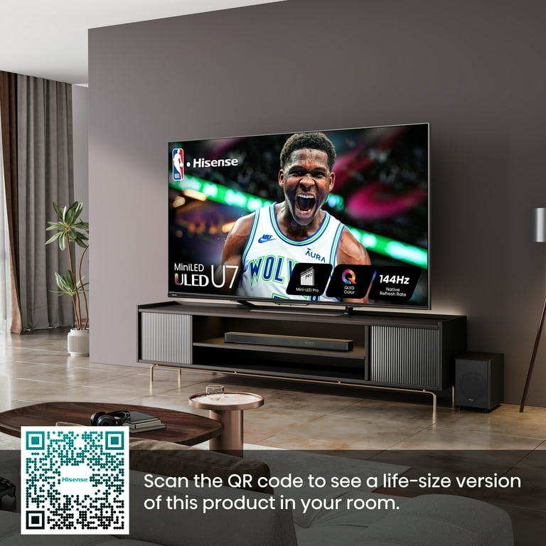 Hisense 65-Inch Class U7 Series Mini-LED Pro ULED 4K UHD Google
