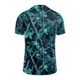 thumbnail image 7 of Men's Active Quick Dry Crew Neck T Shirts Xamo Print Athletic Running Gym Workout Short Sleeve Tee Tops, 7 of 7