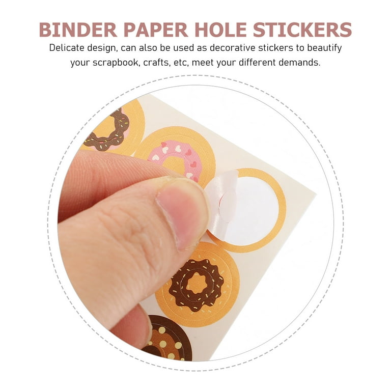 280pcs Hole Reinforcement Stickers Binder Paper Hole Ring Reinforcement  Labels Office Supplies