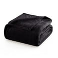 thumbnail image 3 of IR Imperial Rooms Fleece Bed Throw Blanket, Plush, Travel and Couch Fuzzy, Cozy Washable Ultrasoft Twin Size Black, 3 of 16