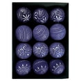 thumbnail image 2 of Eolstice Set of 12 Christmas Hanging Ornaments, 3.15 Inch Antique Ball Decoration, Boxed Vintage Holiday Tree Decor for Indoor Home Display, 2 of 5