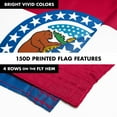 thumbnail image 5 of G128 Combo Pack: 6 Ft Tangle Free Spinning Flagpole (Silver) & Missouri Flag 3x5 Ft Printed 150D Polyester, Brass Grommets (Flag Included) Aluminum Flag Pole, 5 of 9