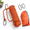 Orange-65FT, variant on Black 32FT Static Climbing Rope for Outdoor Mountain Tree Climbing Emergency Escape