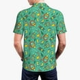 thumbnail image 3 of Balery Funny Animals in Jungle Printed Men’s Short Sleeve Polo Shirt, Midweight Men's Shirt,Golf Polo shirts -4X-Large, 3 of 8