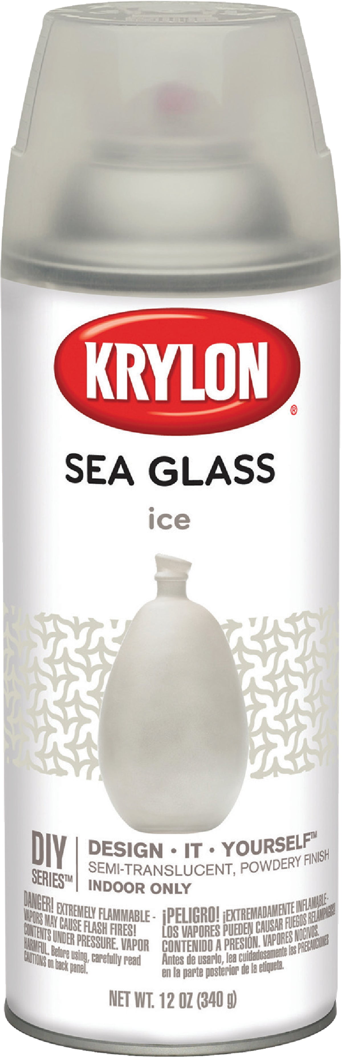 Krylon Krylon Sea Glass Finish Spray Paint 12 Oz., Ice