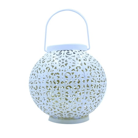 

Hanging Outdoor Garden Yard LED Light Solar Lantern Retro Moroccan Lamp Portable