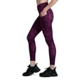 thumbnail image 2 of Reebok Women's Camo Print High Rise 7/8 Leggings with Side Pockets, 2 of 4