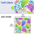 thumbnail image 5 of Coolnut Set of 1 Beautiful Colorful Neon Leaves Satin Napkin Square 20 Inches Table Napkins Soft Smooth Decorative Napkins for Wedding Banquet Party Decoration, 5 of 6