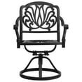 thumbnail image 6 of vidaXL Swivel Patio Chairs 2 Pcs Outdoor Patio Dining Chair Cast Aluminum, 6 of 16
