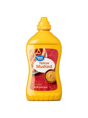 Great Value Yellow Mustard, 20 oz Squeeze Bottle