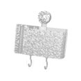 thumbnail image 4 of Dispensador de bolsas de basura para cocina, elegante organizador de baño con ventosa para montaje en pared. Claro, 4 of 7