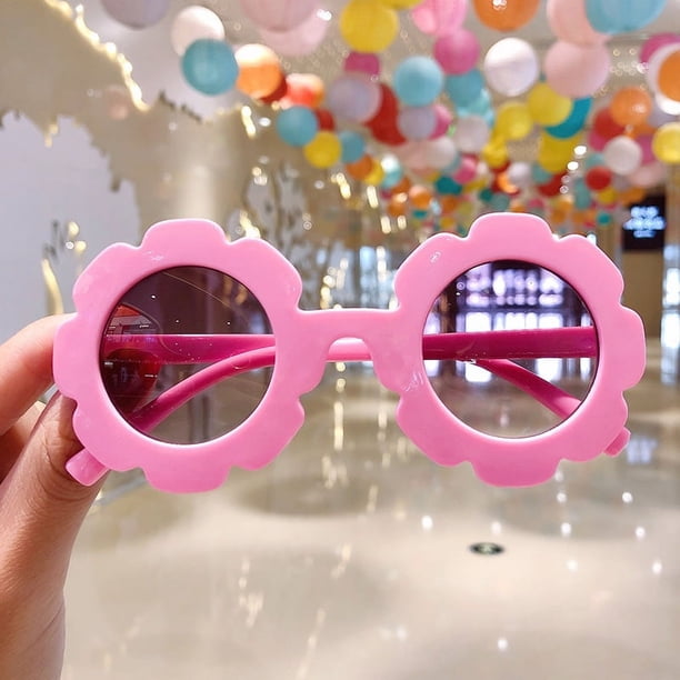 2xLovely - Gafas Terre para y Niñas, Gafas de Plástico Blando para Niños, Gafas de Sol Rosas para Niños