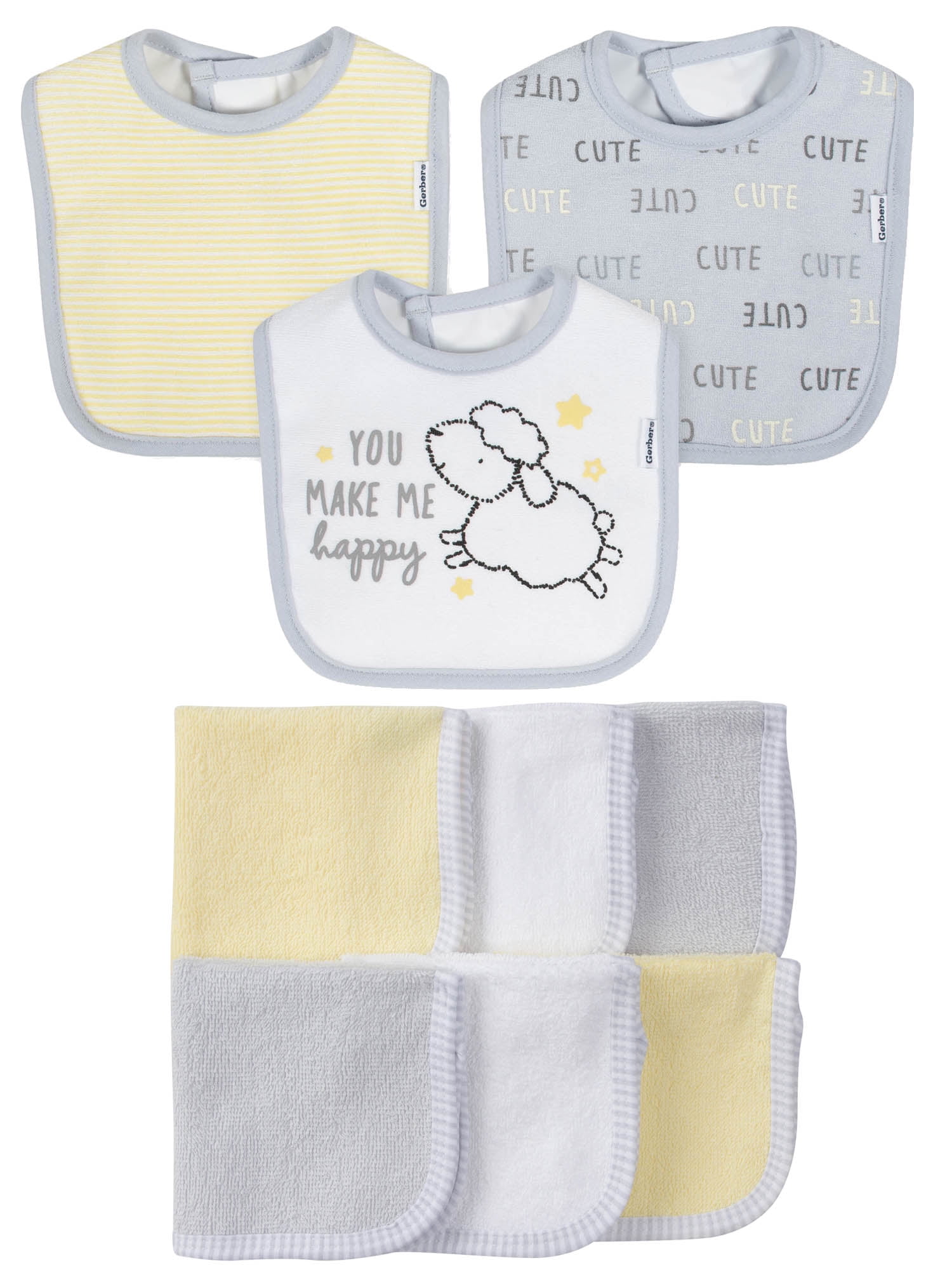 washcloth bibs