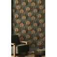 thumbnail image 2 of Beige Bold Metallic Leaf Tropical Wallpaper R8368, 2 of 4