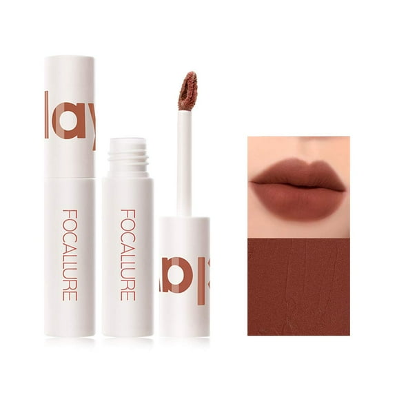 FOCALLURE Velvet Matte Liquid Lipstick, High Pigmented Lip Stain for Cheeks and Lips Tint, Woodsy Rose