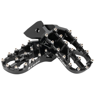 Tusk Edge Billet Adventure Foot Pegs Black