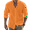 Orange, variant on Yiaimeir Men's Vintage Button Down Bowling Shirts Short Sleeve Summer Beach Shirt，Size M-3XL