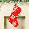 thumbnail image 4 of PULLIMORE 2 Pcs Christmas Stockings 19.7 inch Fleece Snowflake Stocking Bag Hanging Decorations for Xmas Tree Fireplace Stairs Wall Door (Gray), 4 of 9