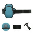 thumbnail image 3 of Unique Bargains 1 Pc Convenient Phone Holder Arm Bands with Zipper for Hiking Gym Blue Neoprene, 3 of 4