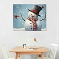 thumbnail image 2 of Nawypu  Christmas Snowman Winter Decorations Artwork Print on Canvas, Christmas Theme Wall Art Decorations for Home Living Room Decor, 2 of 4