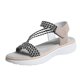 thumbnail image 1 of Sandalias Planas de las Mujeres con Diseño Abierto Del Dedo Del Pie Redondo, Suela Suave Sandalias Elásticas para Primavera Verano Casual, 1 of 8