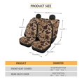 thumbnail image 6 of Qpednta Car Accessories Set Duck Camo Brown Car Seat Covers Easy to Install Front and Rear Split Bench for Cars Breathable 4 Pack Vehicle Seat Protector for Car Truck SUV, 6 of 6