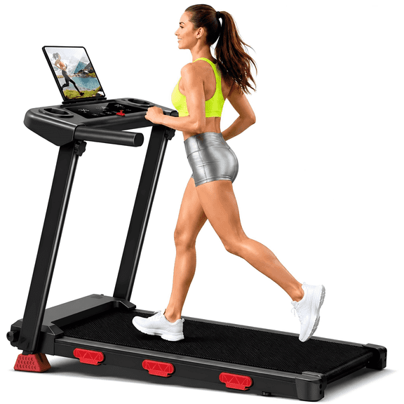 BOGYKIK Foldable Treadmill for Home, 15% Incline Walking Pad Under Desk 3.0HP Quiet Motor, 400LBS Capacity Folding Treadmill for Small Space Apartment & Office