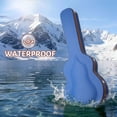 thumbnail image 4 of Ktaxon Electric Guitar Hard Case for 335 Style Guitar, Fine-Grain PU Leather Surface, Blue, 4 of 18