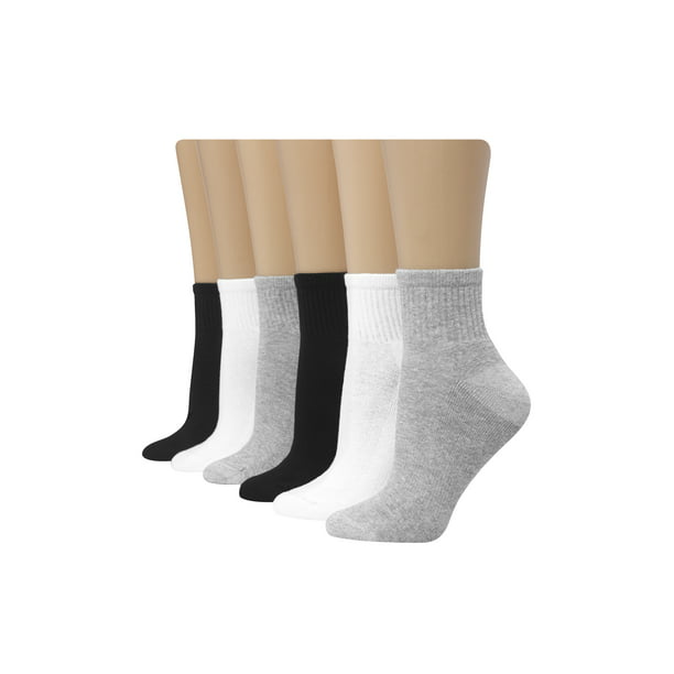 Hanes - Hanes Women's Signature Ankle Sock, 6 pack - Walmart.com ...