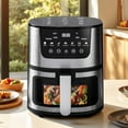 thumbnail image 3 of 8-in-1 Large Capacity Air Fryer - 8 One-Touch Presets, Stainless Steel Rack, Viewing Window - Family-Sized for Gatherings & Multi-Function Cooking, 3 of 9