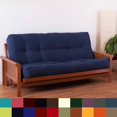 thumbnail image 4 of Blazing Needles Matelas Futon en Sergé 9 Pouces, Double, Bleu Aqua, 4 of 4
