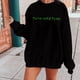 thumbnail image 2 of Gibobby Sudadera con forro polar Mujer Sudadera con capucha sin capucha y manga larga con cuello redondo y estampado casual en la parte delantera y trasera para mujer (Negro, S), 2 of 5