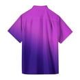thumbnail image 5 of Inglocry Men's Hawaiian Shirts Short Sleeve Beach Tropical Tie Dye Fashion Button-Down Shirt for Men Purple Pink 3XL, 5 of 5