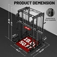 thumbnail image 2 of FORGEMUS Smith Machine Power Cage, 2000LBS All-in-One Squat Rack Multi-Function Home Gym System with Cable Crossover System for Adult, 2 of 10