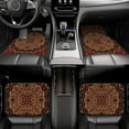 thumbnail image 7 of Car Floor Mats Set of 4, Eastern Accent Vintage Persian Pattern Vehicle Front Rear Carpets Mats Car Floor Rugs Non-Slip Auto Foot Mats Car Accessories Universal Fit for Car SUV Truck Van, 7 of 7