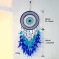 thumbnail image 3 of Evil Eye Dream Catchers - Blue Dream Catcher for Wall Decor Evil Eye Wall Hanging for Bedroom, Good Luck Charm for Home Offices Living Room Decoration, 3 of 6