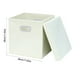 thumbnail image 3 of Caja de Almacenamiento Plegable de Tela con Tapa para Organizar El Coche, Beige o Gris, 28 X 28 X 28 Cm (11,02 X 11,02 X 11,02 Pulgadas), 3 of 6