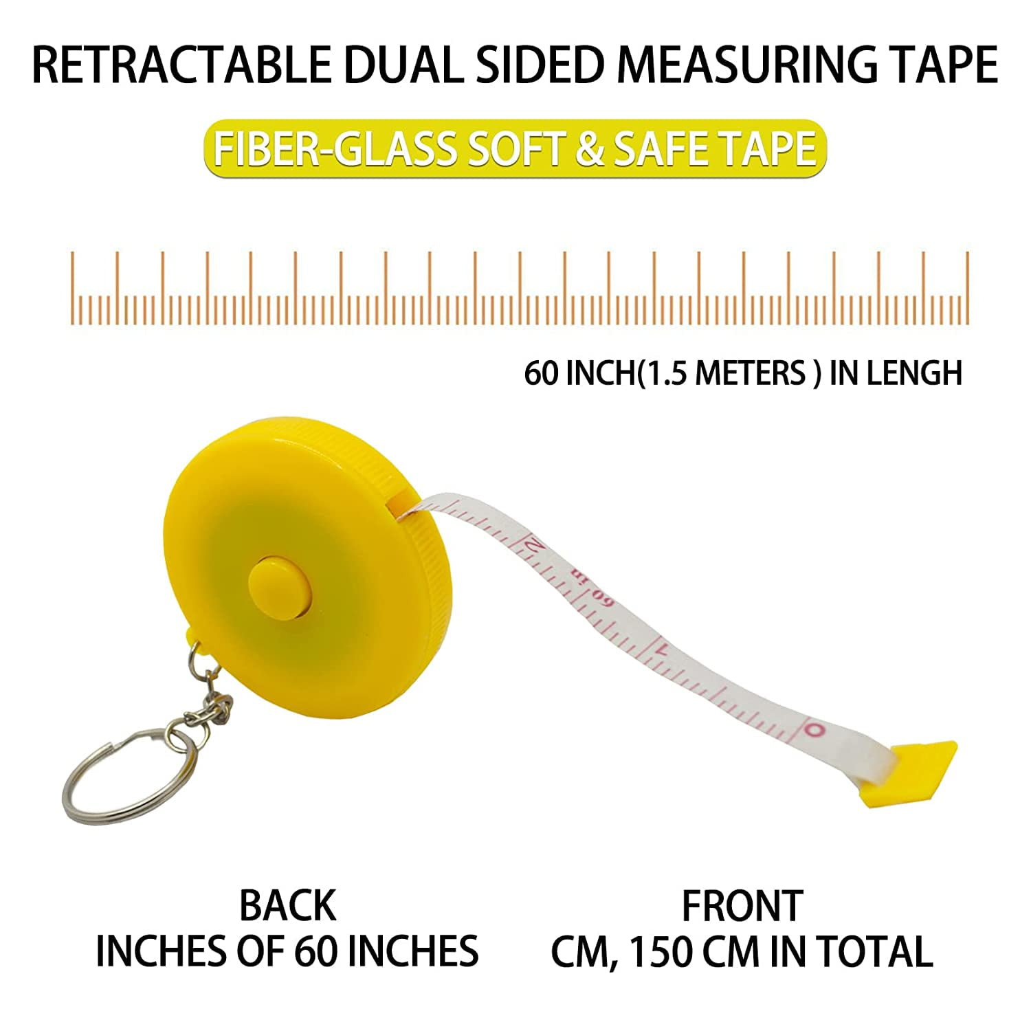 1byone 60-inch Tape Measure for Body Fat Measuring & Calculating