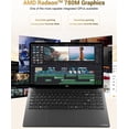 thumbnail image 3 of 15.6" IPS FHD Gaming Laptop 32GB DDR5 RAM 1TB SSD AMD Ryzen 7 8745HS (8C/16T Up to 4.9GHz) with Radeon 780M Graphics 100W Type-C Backlit Keyboard for Professionals Office Travel Black, 3 of 7