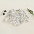 thumbnail image 3 of QJUHUNG Kid Baby Girls One Piece Swimsuit Long Sleeve Zipper Swimwear Ruffle Rashguard Bathing Suits Beachwear, 3 of 7
