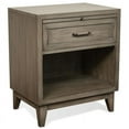 thumbnail image 1 of Riverside Furniture Vogue Wood One-Drawer Nightstand in Gray Wash, 1 of 11