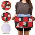 thumbnail image 7 of GZHJMY 1 Pack Cute Christmas Snowman in Black and Red Plaid Large Storage Basket,Collapsible Toy Storage Box Waterproof Laundry Basket with Handle for Home Closets, Offices, Bedroom, 7 of 7