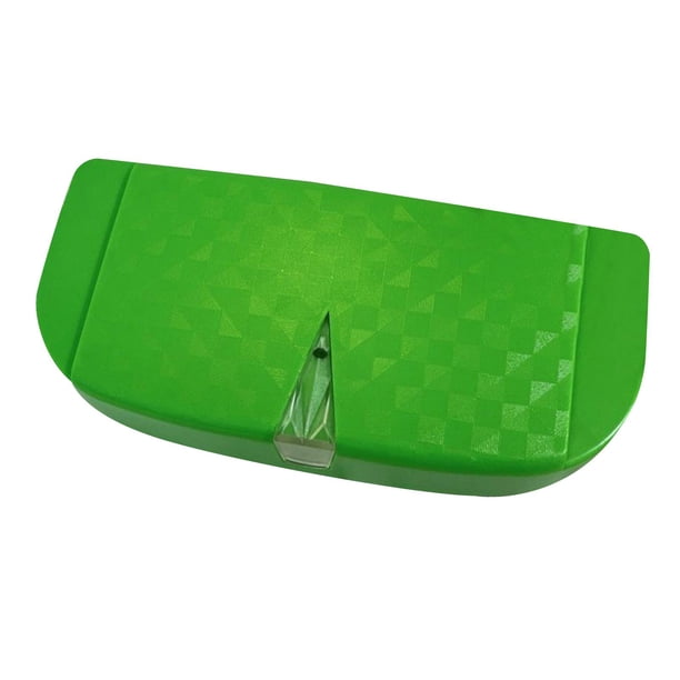 Caja para gafas de para coche, organizador de gafas con ranuras para tarjetas, decoración, estuche de almacenamiento para de , soporte para Verde