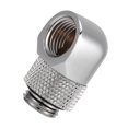 thumbnail image 2 of 90 Degrees PC Water Cooling Two touch Fitting G1/4 Thread Elbow Barb Connector for Tube Silver, 2 of 4
